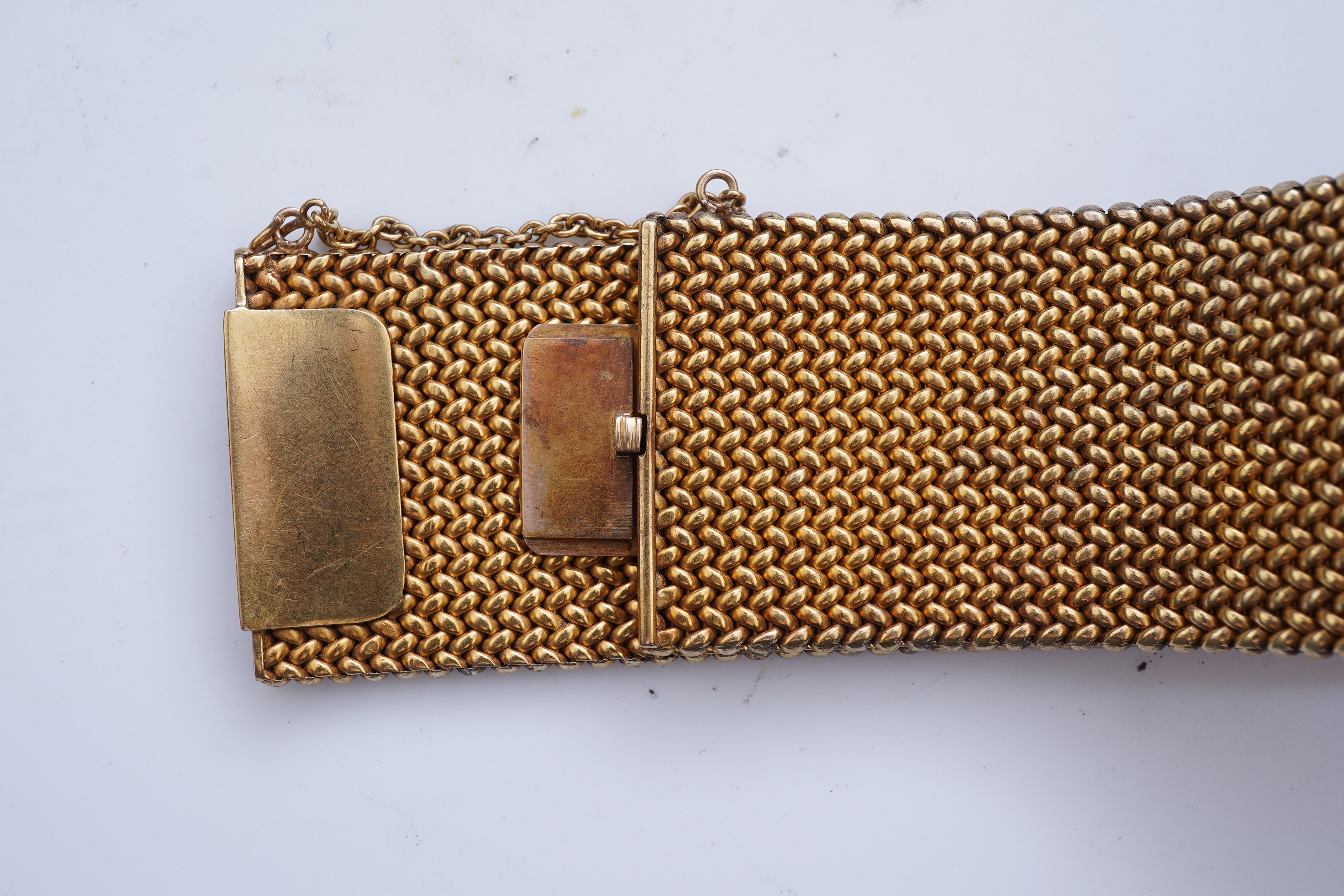A group of antique gilt metal jewellery, 19th century